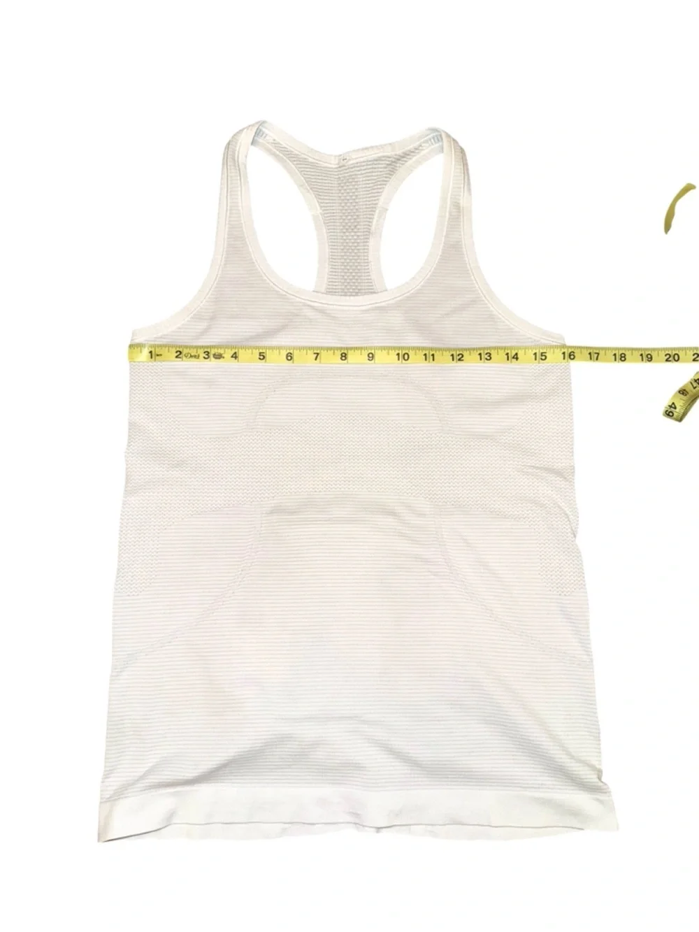 Lululemon Swiftly Tech Racerback Heathered White Sz 8